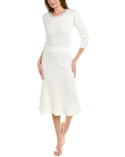 Nanette Lepore 2pc Top & Skirt Set - White