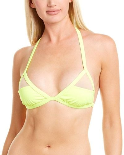 SportsIllustrated Swim Sports Illustrated Swim Triangle Bikini Top - Green