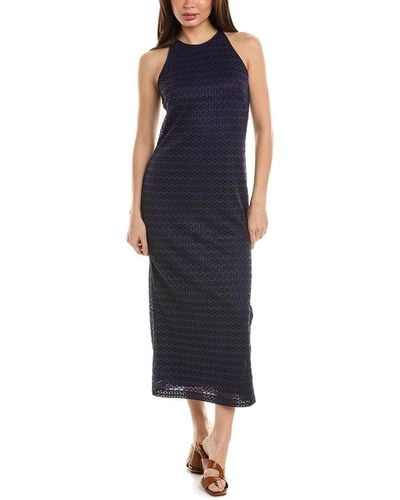 Julia Jordan Lace Knit Maxi Dress - Blue