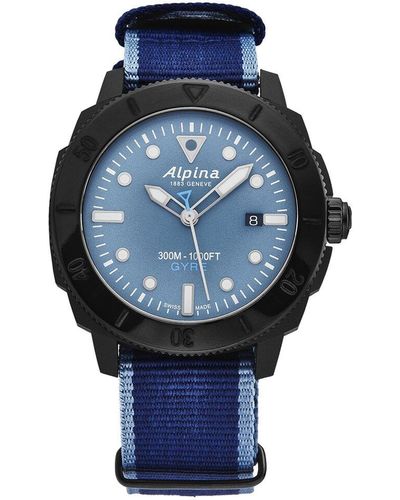 Alpina Seastrong Diver Watch, Circa 2010s - Blue
