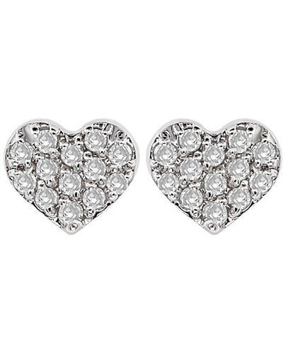 Diana M. Jewels Fine Jewelry 14k 0.07 Ct. Tw. Diamond Earrings - White