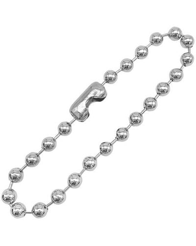 Adornia Stainless Steel Ball Chain Bracelet - White