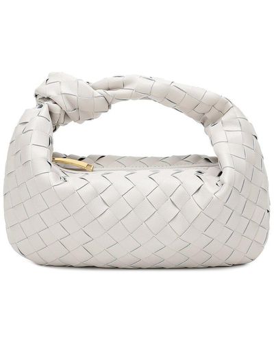 Tiffany & Fred Paris Woven Leather Pouch - White