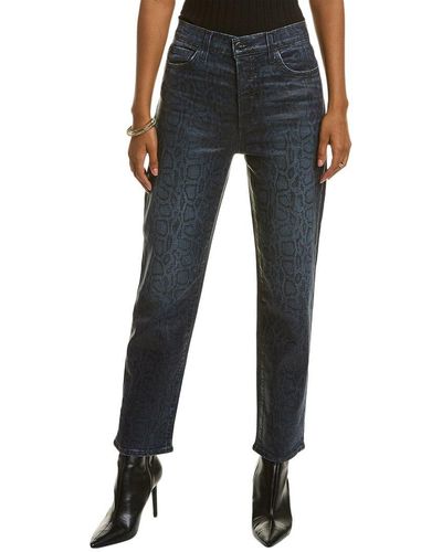 Joe's Jeans The Honor High-rise Indigo Slither Straight Ankle Jean - Blue