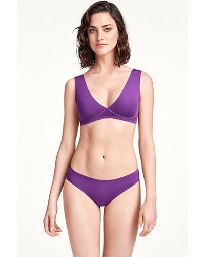 Wolford Cara Beach Triangle Bikini - Purple