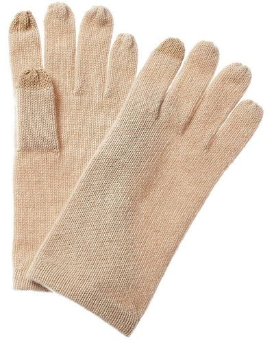 Phenix Cashmere Tech Gloves - Natural