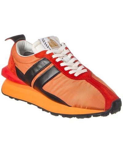 Lanvin Bumpr Leather Sneaker - Orange