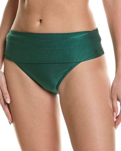 Vince Camuto Rollover Bikini Bottom - Green