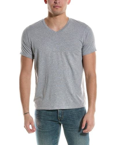Save Khaki Heather V-neck T-shirt - Grey