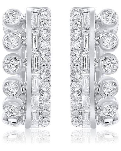 Diana M. Jewels Fine Jewelry 14k White Gold 0.63 Ct. Tw. Diamond Earrings