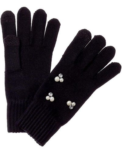 Lord + Taylor Mini Gems Tech Tip Wool-blend Gloves - Blue