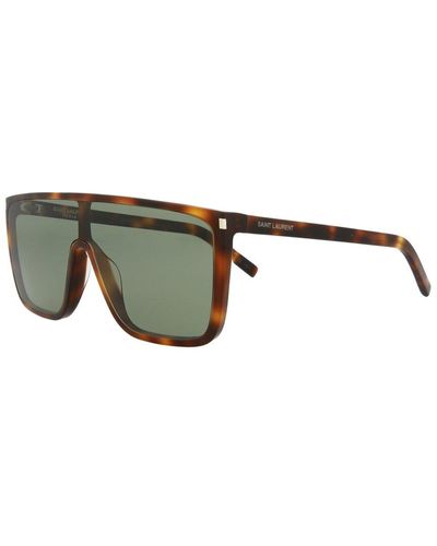 Saint Laurent Sl364maska 99mm Sunglasses - Brown
