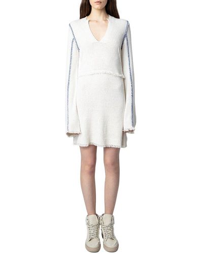 Zadig & Voltaire Hiko Silk-blend Mini Dress - White