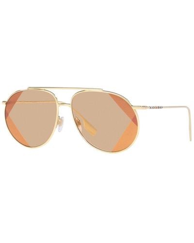 Burberry Dnu Dupe Alice 61mm Sunglasses - White