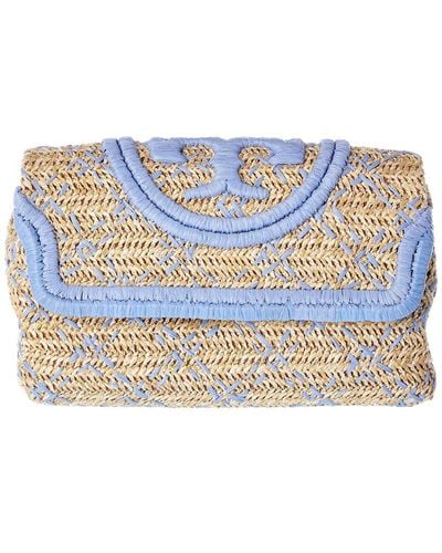 Tory burch store straw clutch