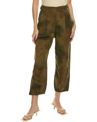 AG Jeans Adel Pleated Trouser - Green