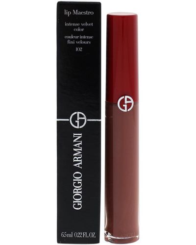 Giorgio Armani 0.22Oz #102 Sandstone Lip Maestro Liquid Lipstick - White