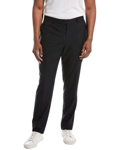 Brunello Cucinelli Traditional Fit Wool Pant - Black