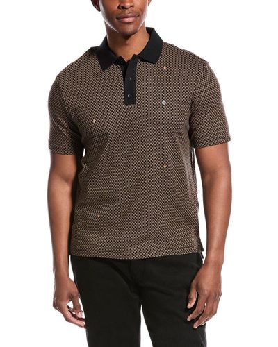 Rag & Bone Geo Interlock Polo Shirt - Brown