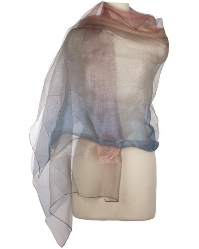 Saachi Silk Ombre Glitz Silk Scarf - Multicolour