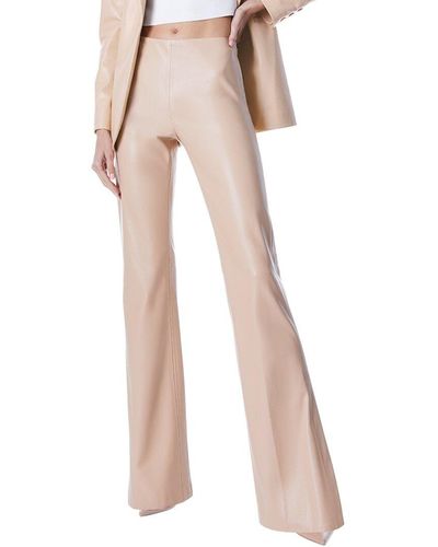 Alice + Olivia Alice + Olivia Teeny Side Slit Pant - Natural