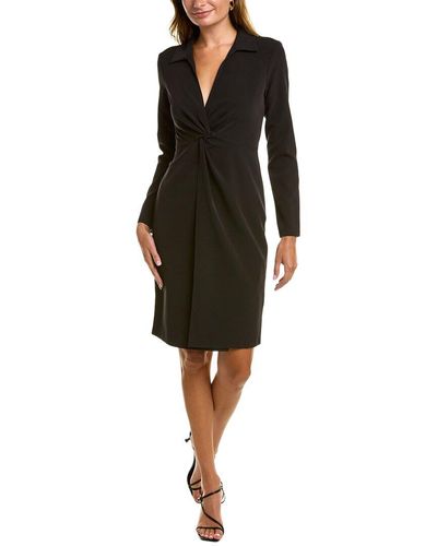 donna karan twist front dress