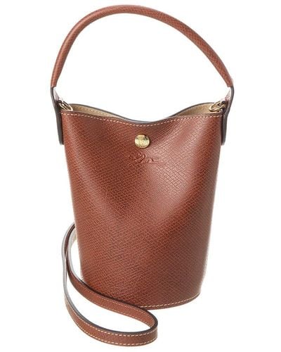 Longchamp Epure Leather Bag - Brown