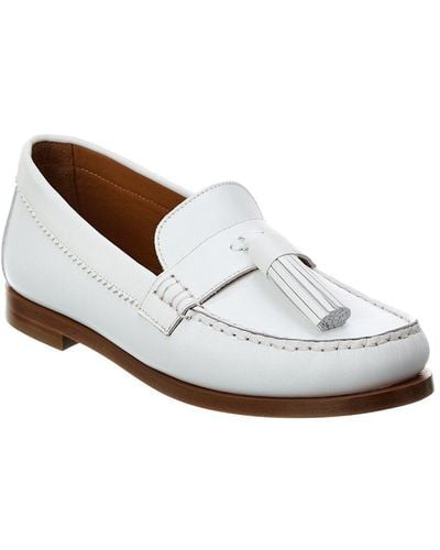 Lafayette 148 New York Frieda Leather Loafer - White