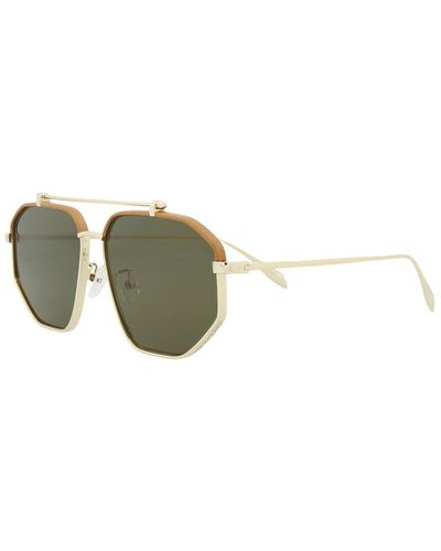 Alexander McQueen Am0337s 60mm Sunglasses - Green