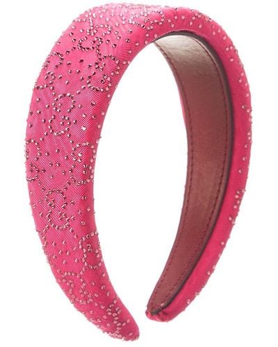 Gucci GG Embellished Headband - Pink