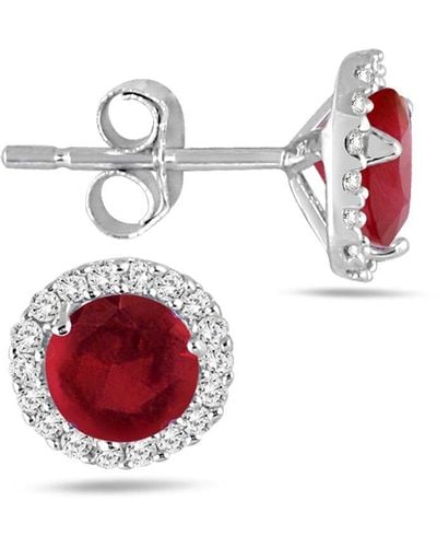 The Eternal Fit 14k 1.14 Ct. Tw. Ruby Earrings - Red
