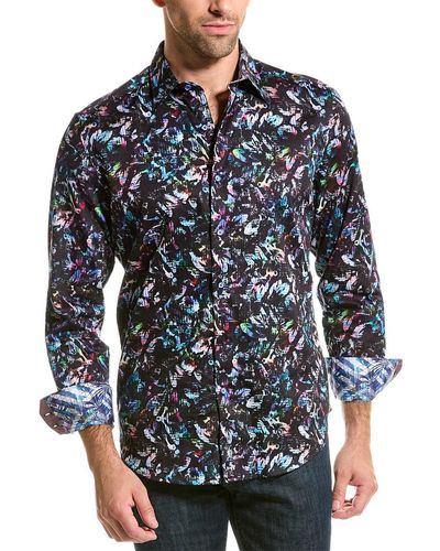 Robert Graham Classic Fit Edmore Woven Shirt - Blue