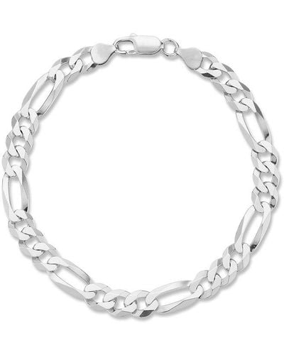 YIELD OF MEN Yield Of Silver 11mm Figaro Chain Bracelet - Metallic