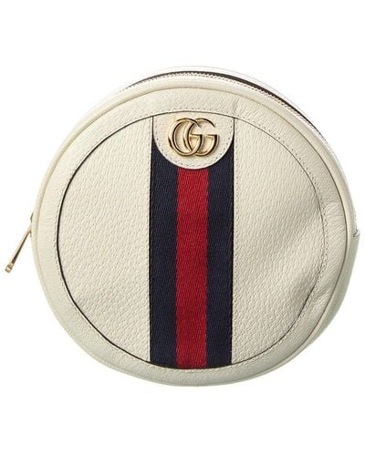 Gucci Ophidia Mini Leather Backpack - White