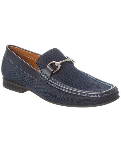 Donald J Pliner Dannie Leather-trim Loafer - Blue