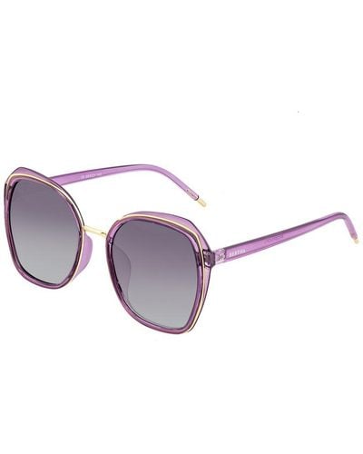 Bertha Jade 58mm Polarized Sunglasses - Purple