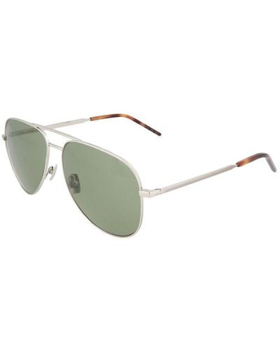 Saint Laurent Classic11F 71Mm Sunglasses - Metallic