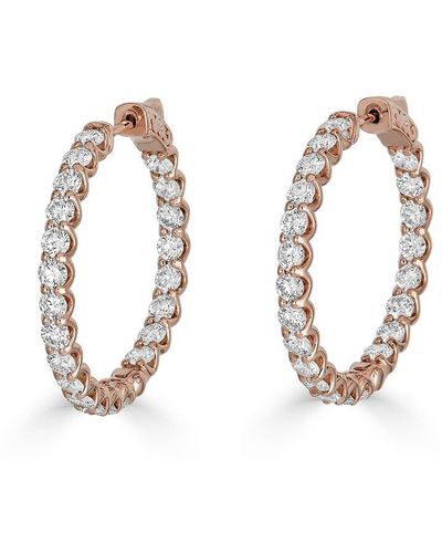 Monary 14k Rose Gold 4.65 Ct. Tw. Diamond Earrings - Metallic