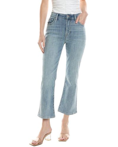 7 For All Mankind Rian High Rise Slim Kick Flare Jean - Blue