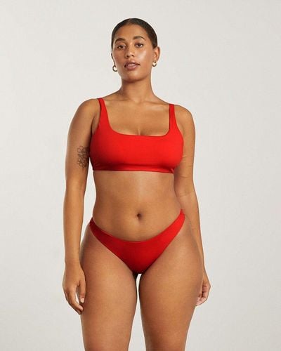 Everlane The Thigh-high Bikini Bottom - Red