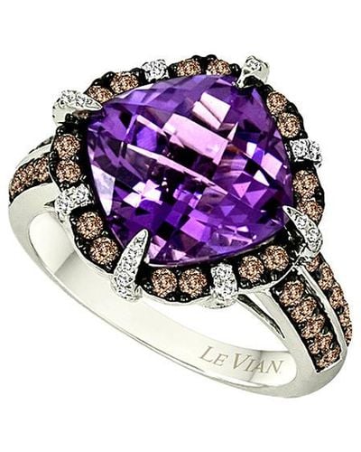 Le Vian 14k 5.58 Ct. Tw. Diamond & Amethyst Ring - Purple