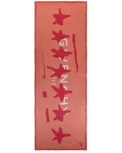 Givenchy Silk Scarf - Red