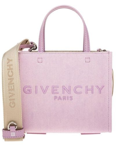 Givenchy G-tote Mini Leather-trim Tote - Pink