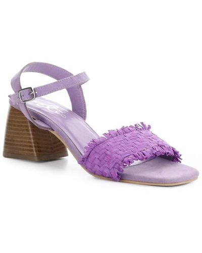 Bos. & Co. Bos. & Co. Gera Raffia & Suede Sandal - Purple