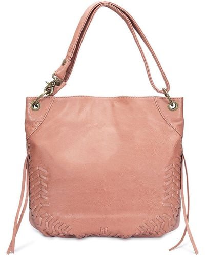 Frye Meadow Leather Hobo Bag - Pink