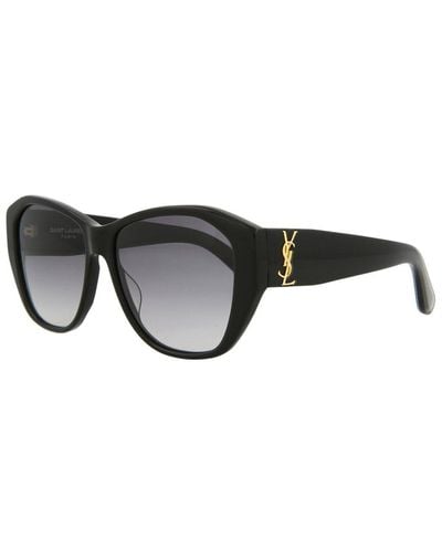 Saint Laurent Slm8 56mm Sunglasses - Black