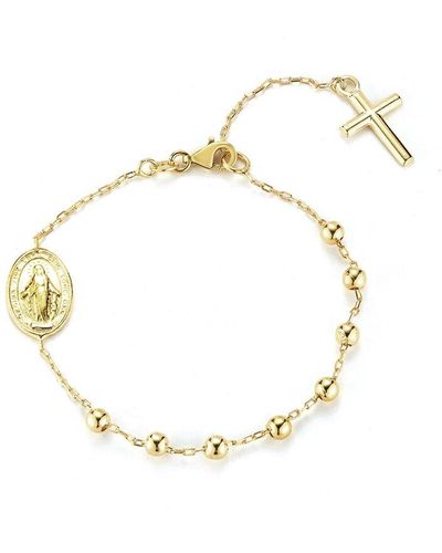 Glaze Jewelry Silver Rosary Bracelet - Metallic