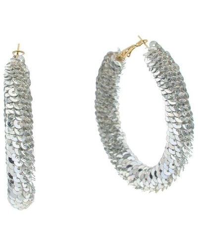 Kenneth Jay Lane Plated Hoops - Multicolour