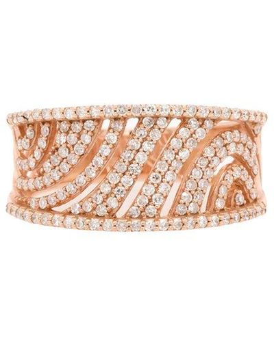 Diana M. Jewels Fine Jewelry 14k Rose Gold 0.59 Ct. Tw. Diamond Half-eternity Ring - Pink