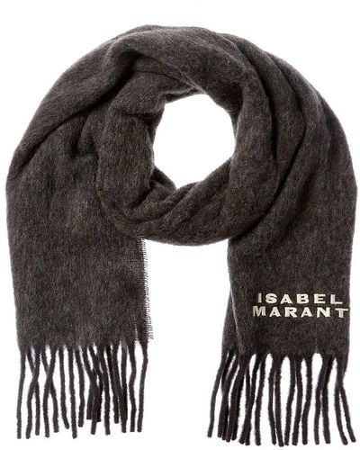 Isabel Marant Friny Alpaca-blend Scarf - Black